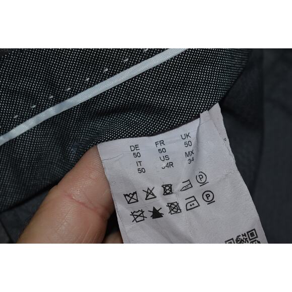 Boss Hugo Boss Wool Dress Pants Mens Size 34 x 29 Flat Front Gray - Picture 4 of 6